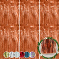 6Pk Christmas Foil Lametta 1.2M - Rose Gold