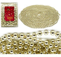 LUXURY CHRISTMAS PEARL BEAD 10M GARLAND - CHAMPAGNE GOLD