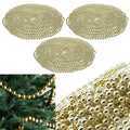 Pack of 3 Gold 2.7M Luxury Bead Chain Garland