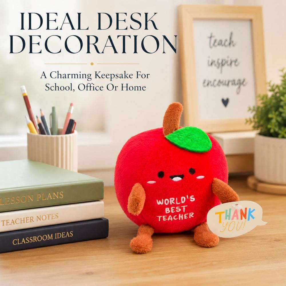 Best Teacher Plush Apple Toy