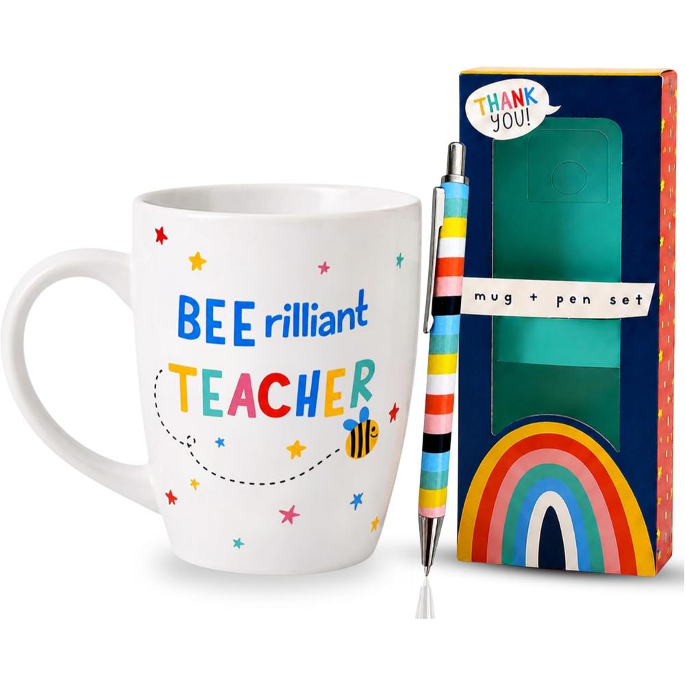 Teacher Ceramic Mug 400ml & Pen Gift Set