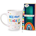Teacher Ceramic Mug 400ml & Pen Gift Set - Thank You Teacher