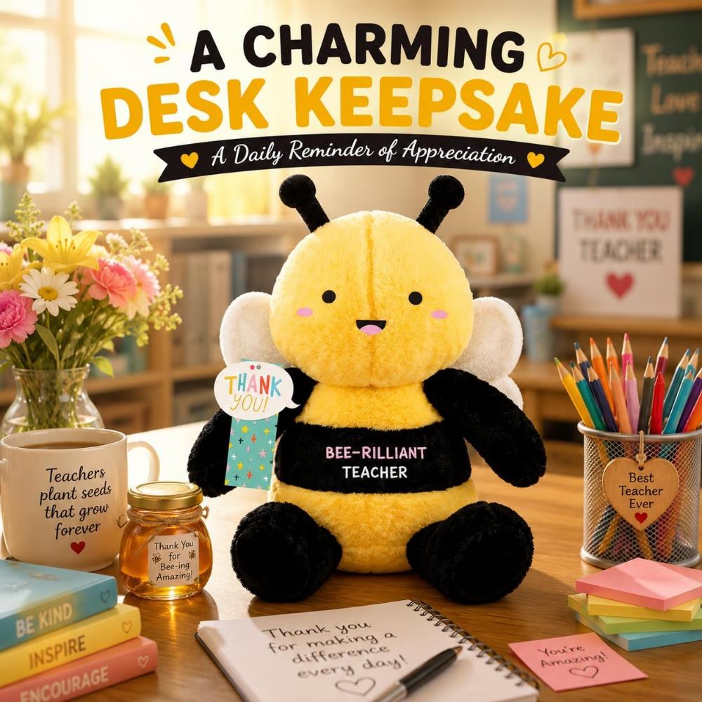 Best Teacher Plush Apple Toy