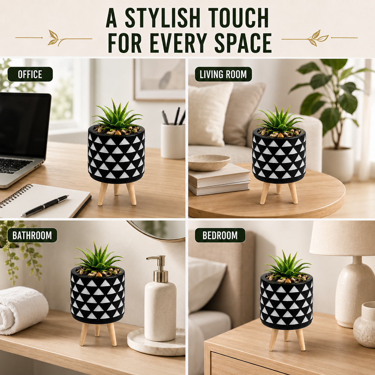14cm Succulent Flower Pot with Legs