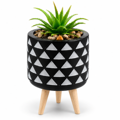 Black Triangle Geometric Pattern