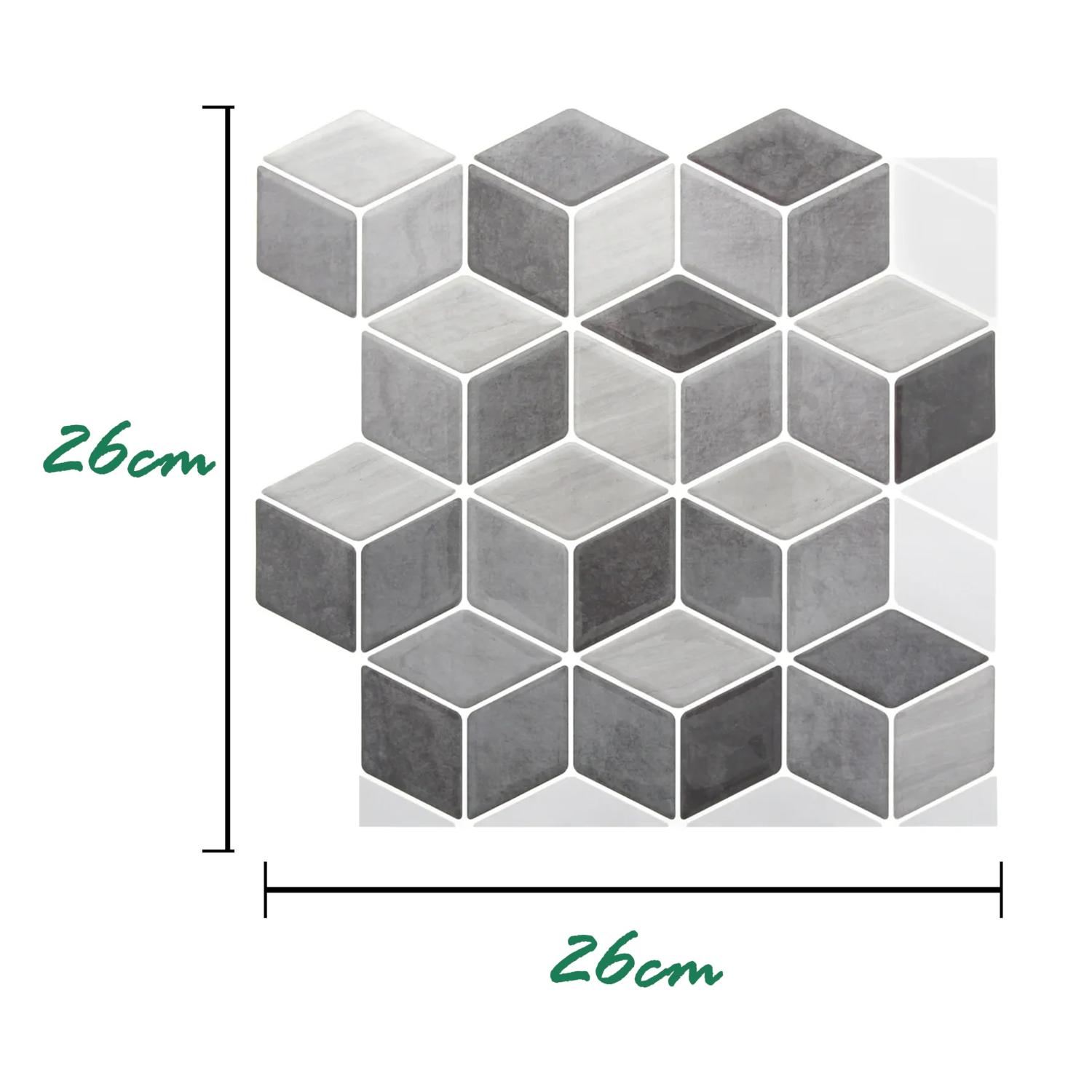 Self-Adhesive Mosaic Wall Tiles Waterproof Peel & Stick Panels