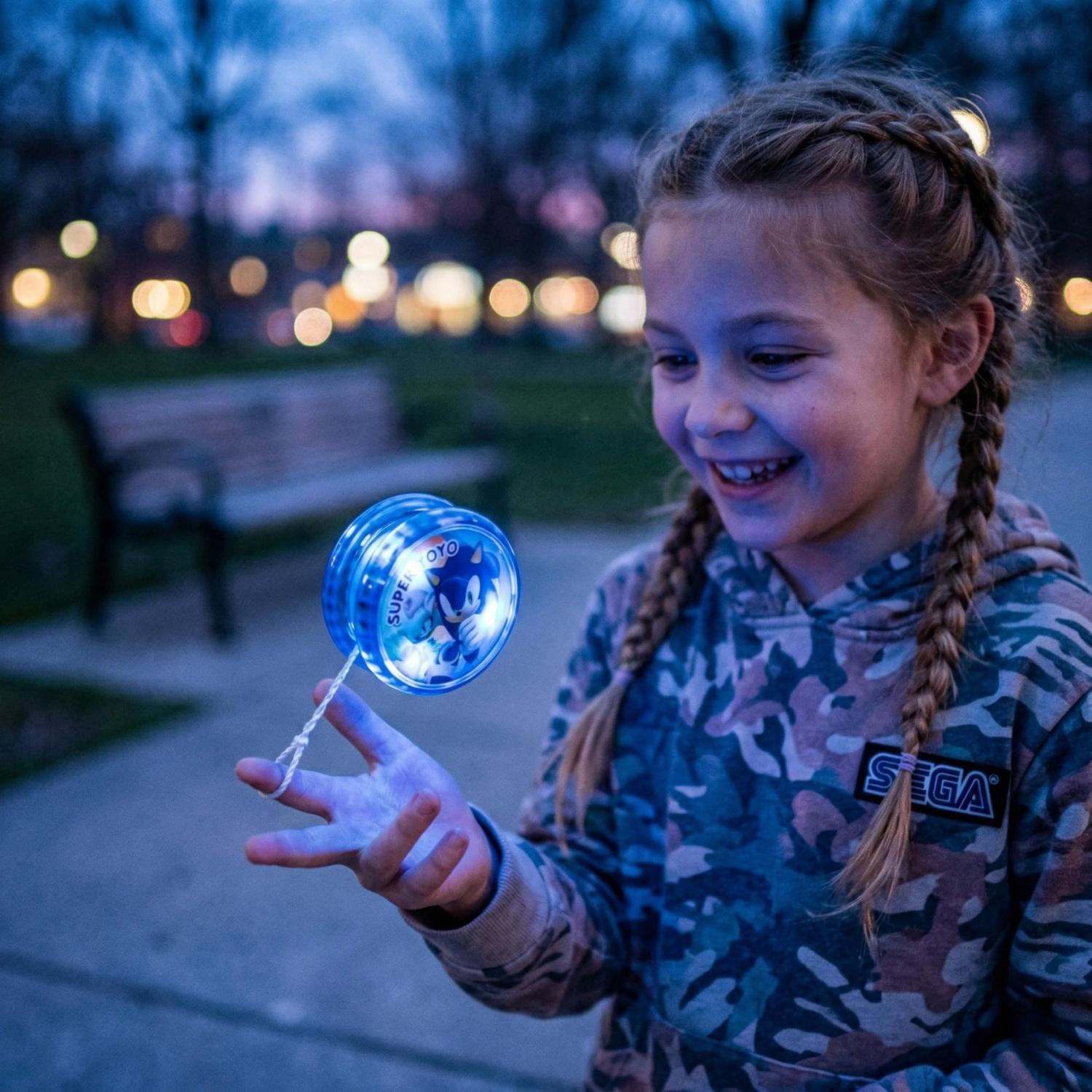 5.5cm Sonic the Hedgehog LED Light-Up YoYo Toys for Kids