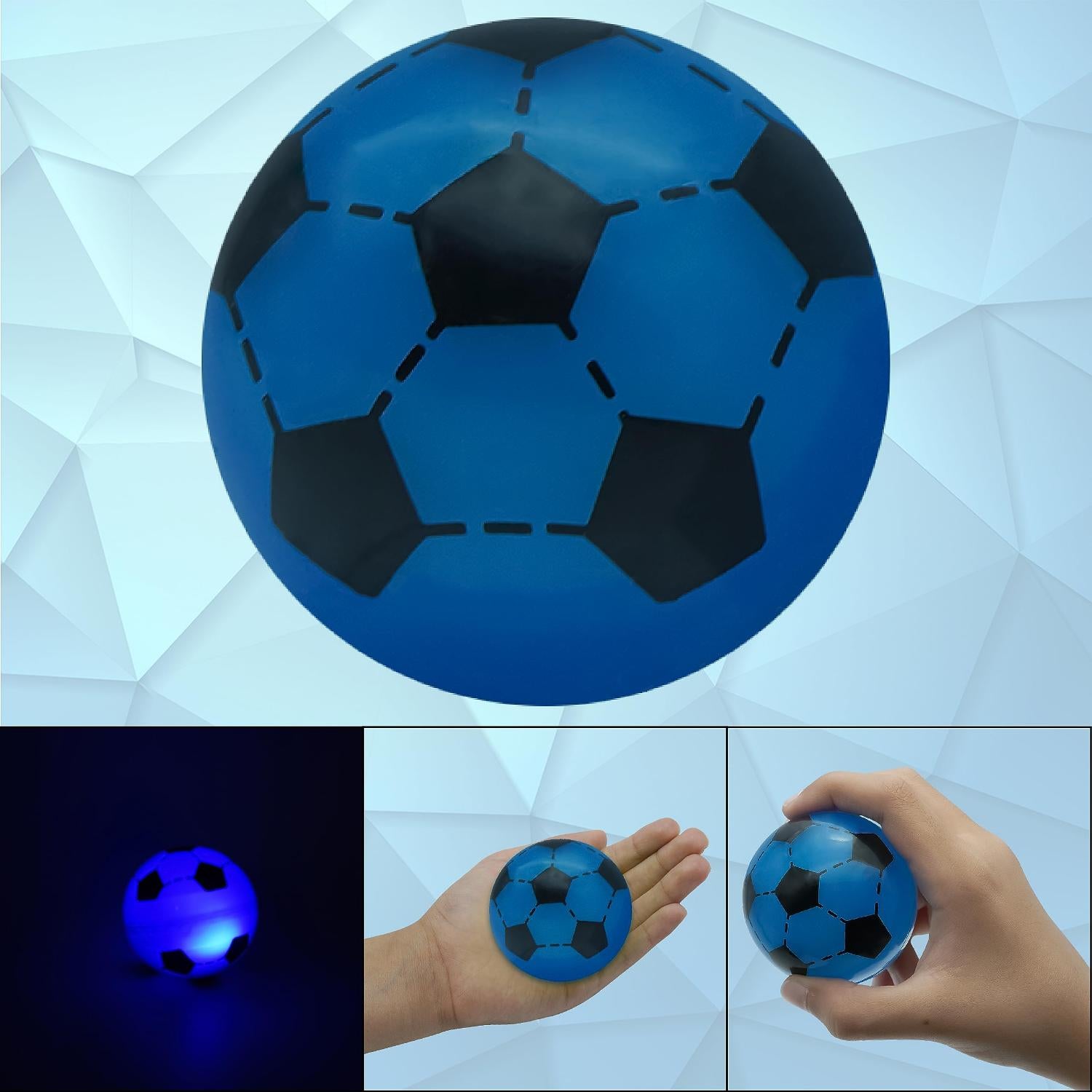 LED Light Up Footballs 5.5cm Glow Balls – Assorted