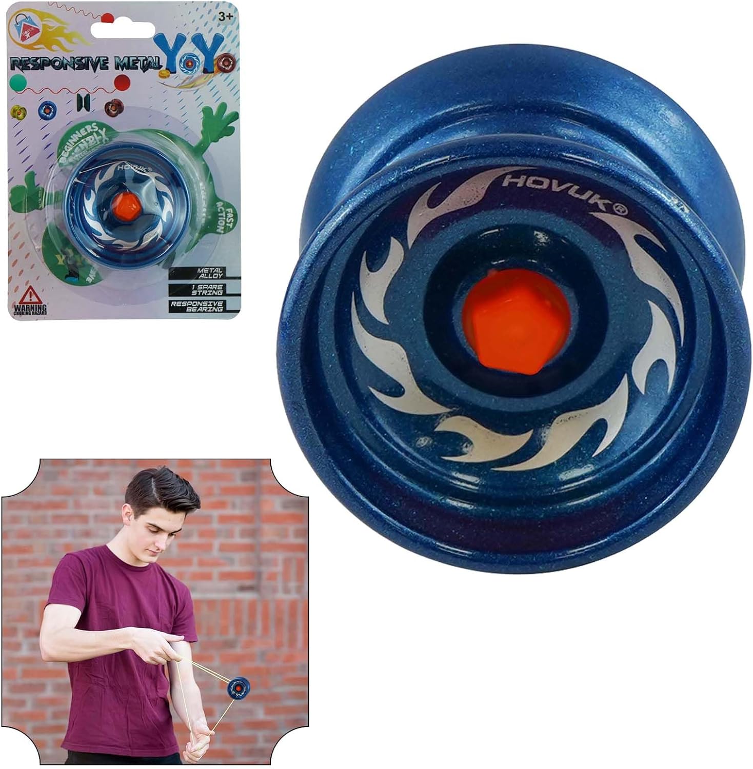 5cm Metal Responsive YoYos for Beginners – Assorted