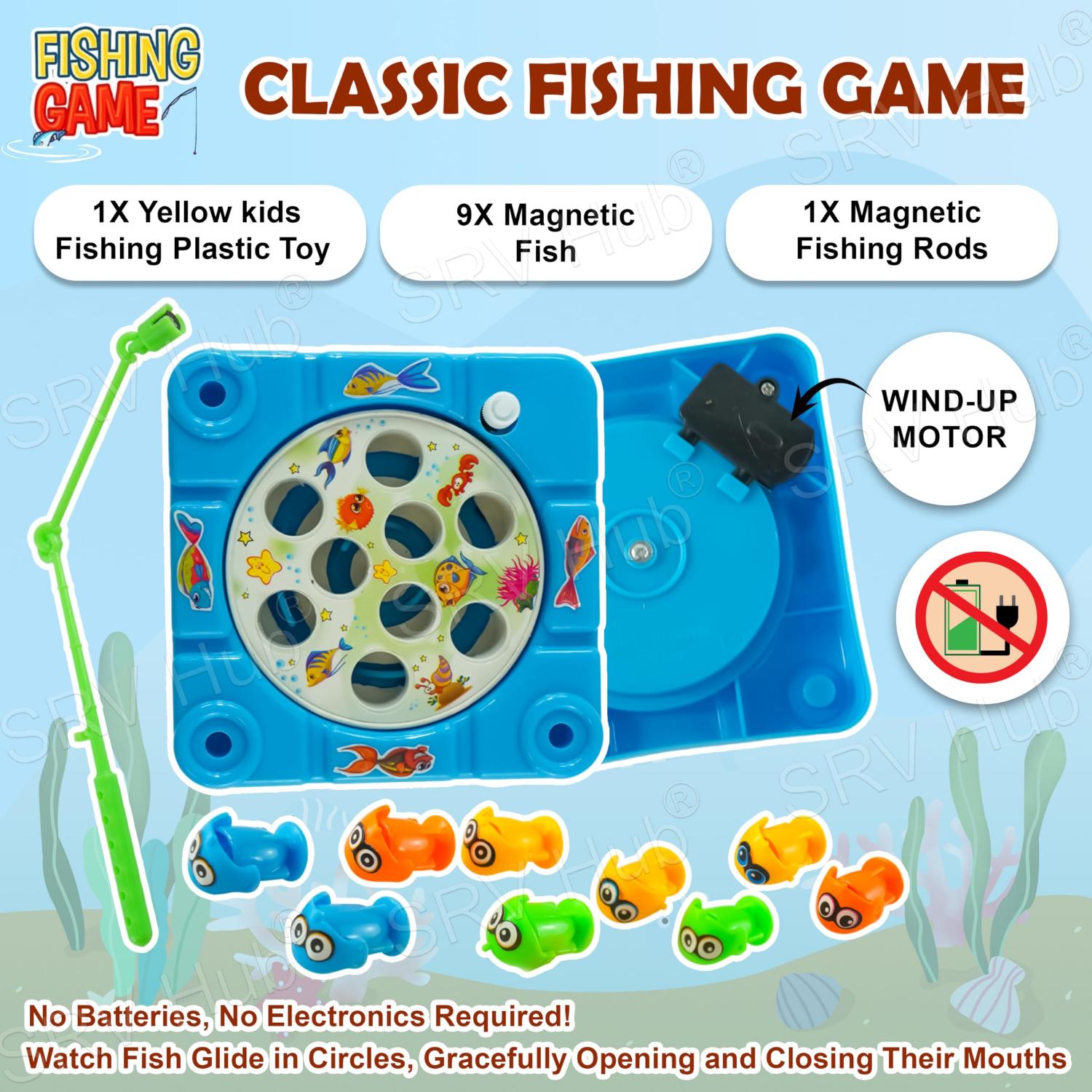 10cm Plastic Let's Go Fishing Game