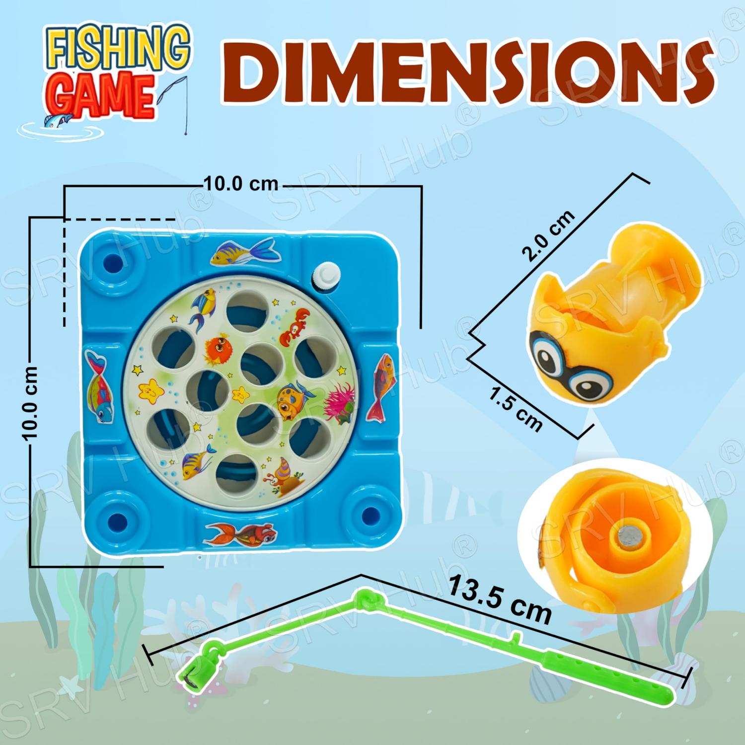 10cm Plastic Let's Go Fishing Game