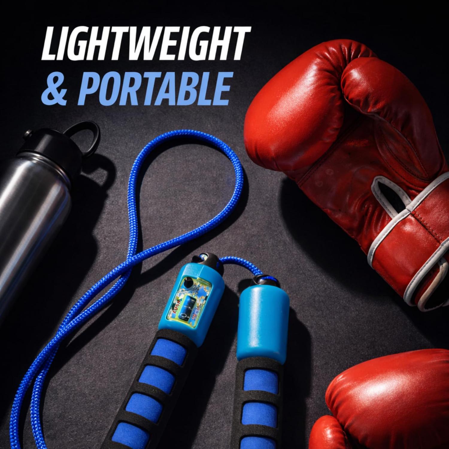 2.7m Adjustable Skipping Rope with Counter - Assorted