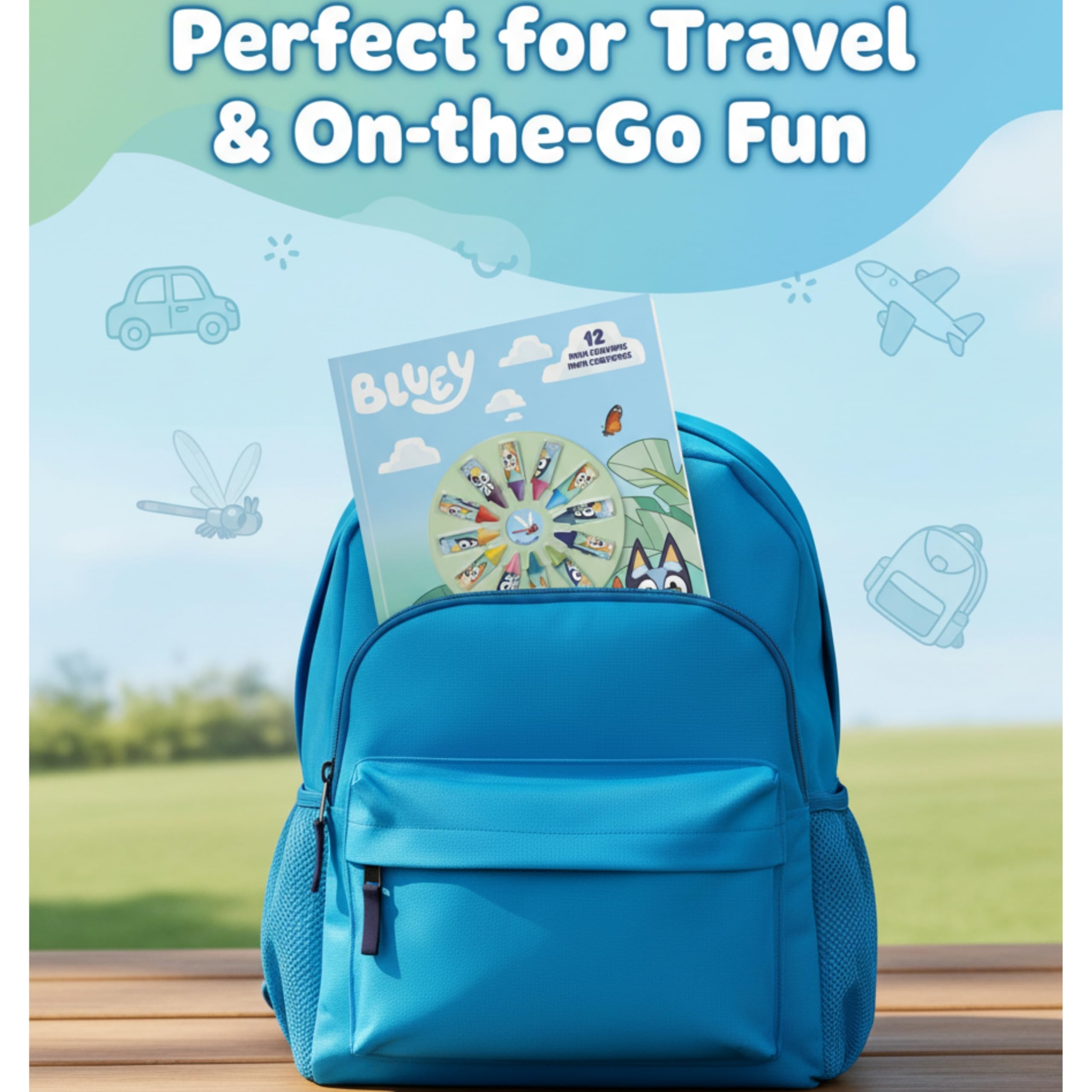 Kids Notebook & Mini Crayons Colouring Set – Assorted