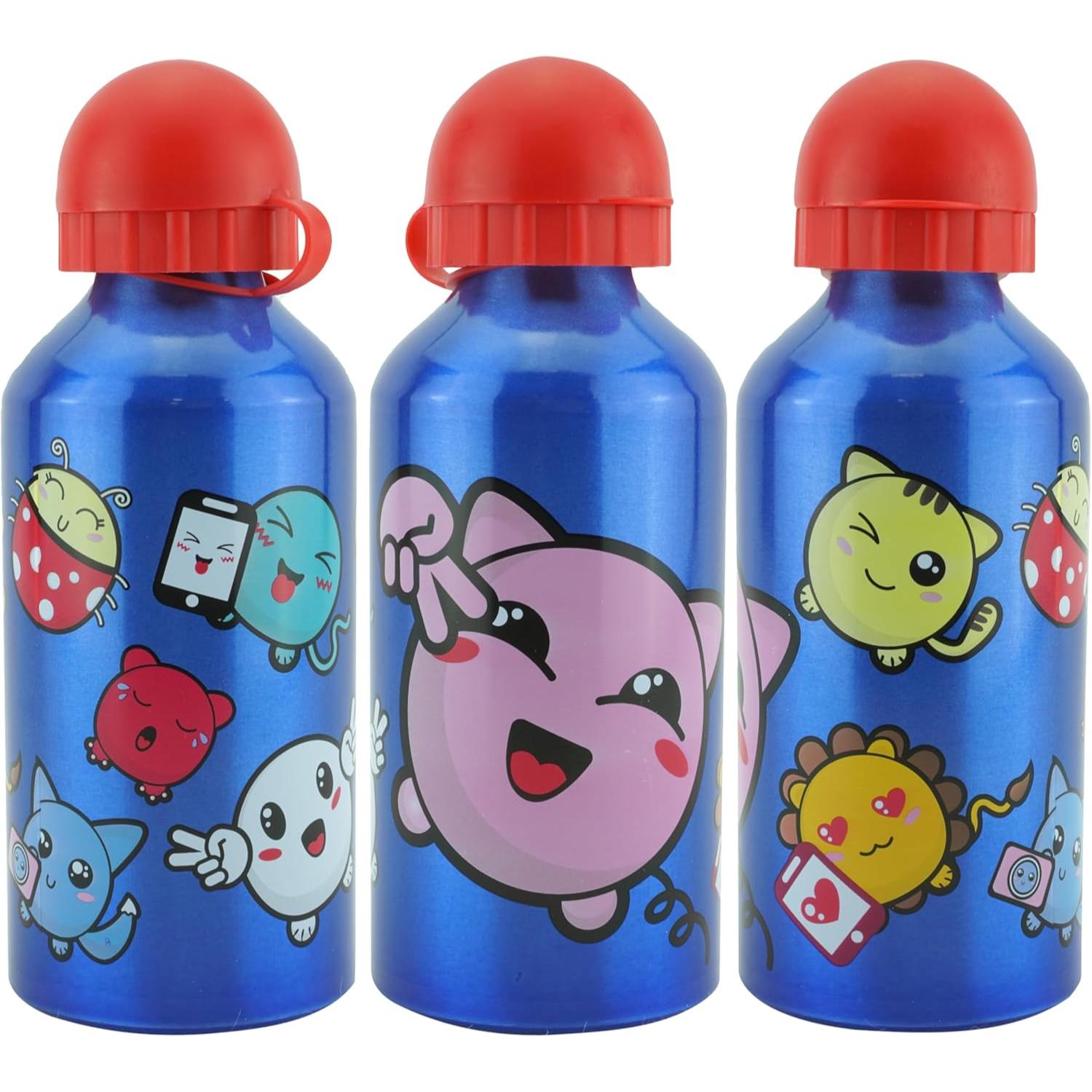 Kids Plastic Lunchbox with Aluminium Water Bottle Set - Assorted