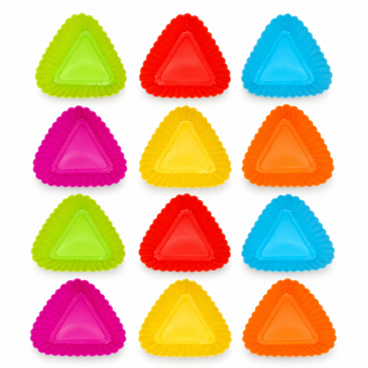 12x Reusable Silicone Muffin Moulds