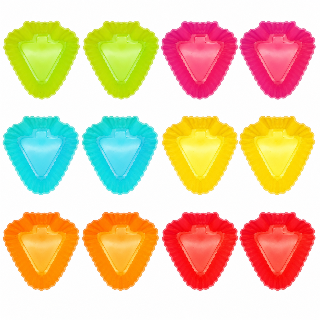 12x Reusable Silicone Muffin Moulds