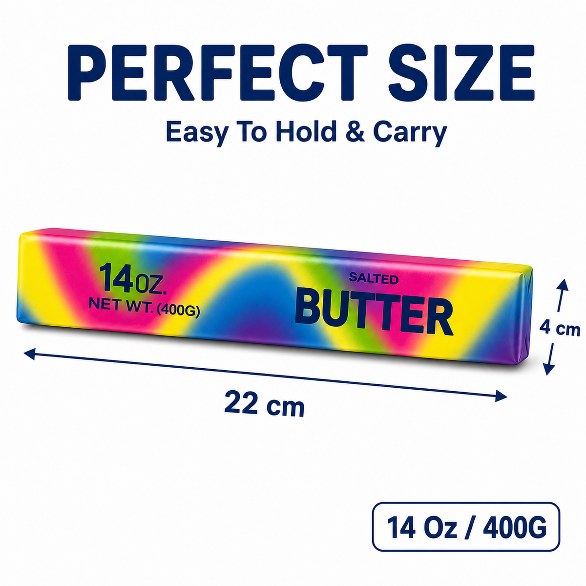 Squishy Butter Stick Slow Rising Sensory Toy - 14oz Rainbow Butter – view 10