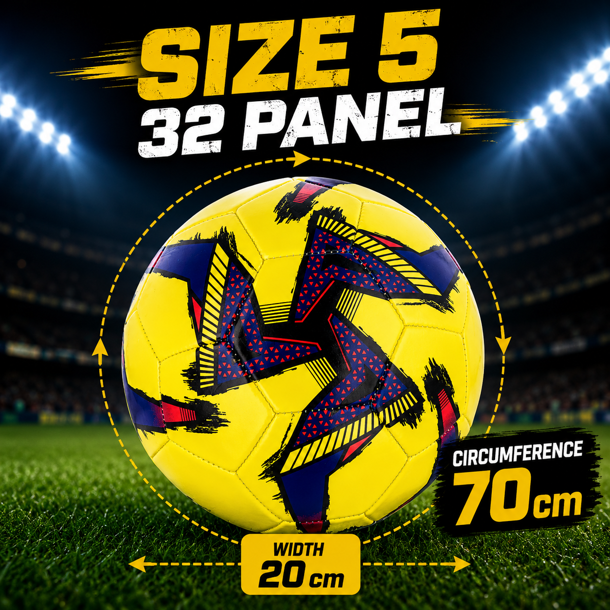32-Panel Inflatable Football Size 5