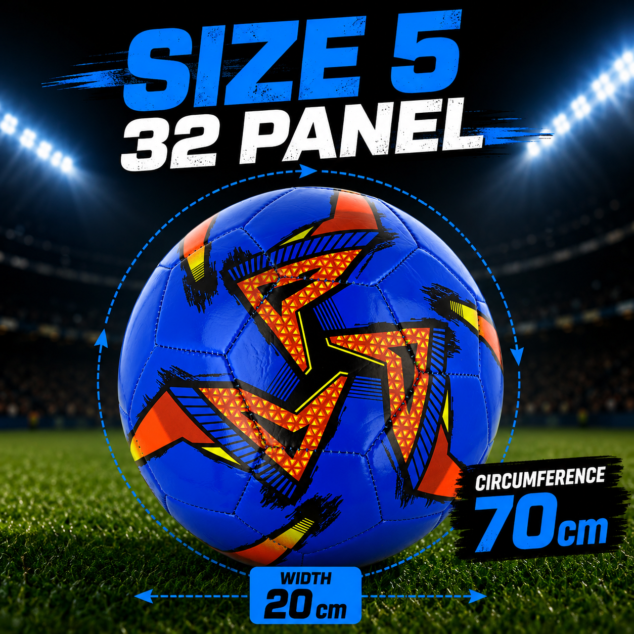 32-Panel Inflatable Football Size 5