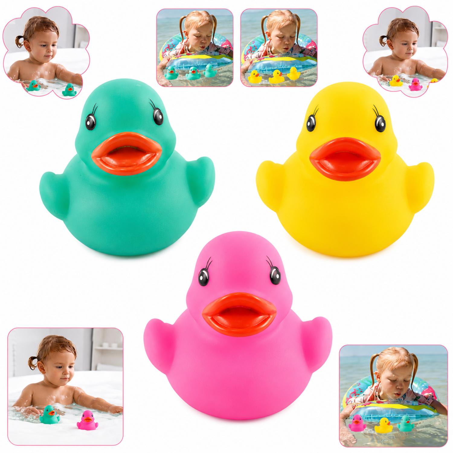 Flashing Floating Bath Duck Toy - Assorted Colours