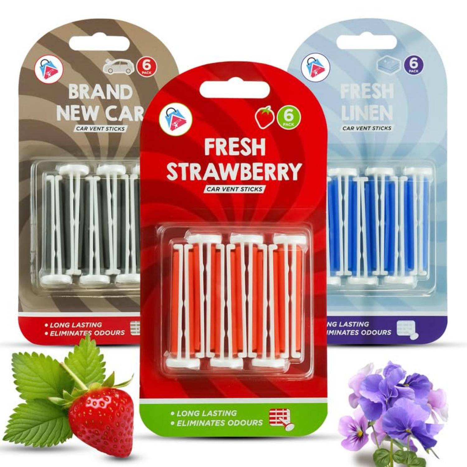 6PK Car Vent Air Freshener Sticks – 6cm