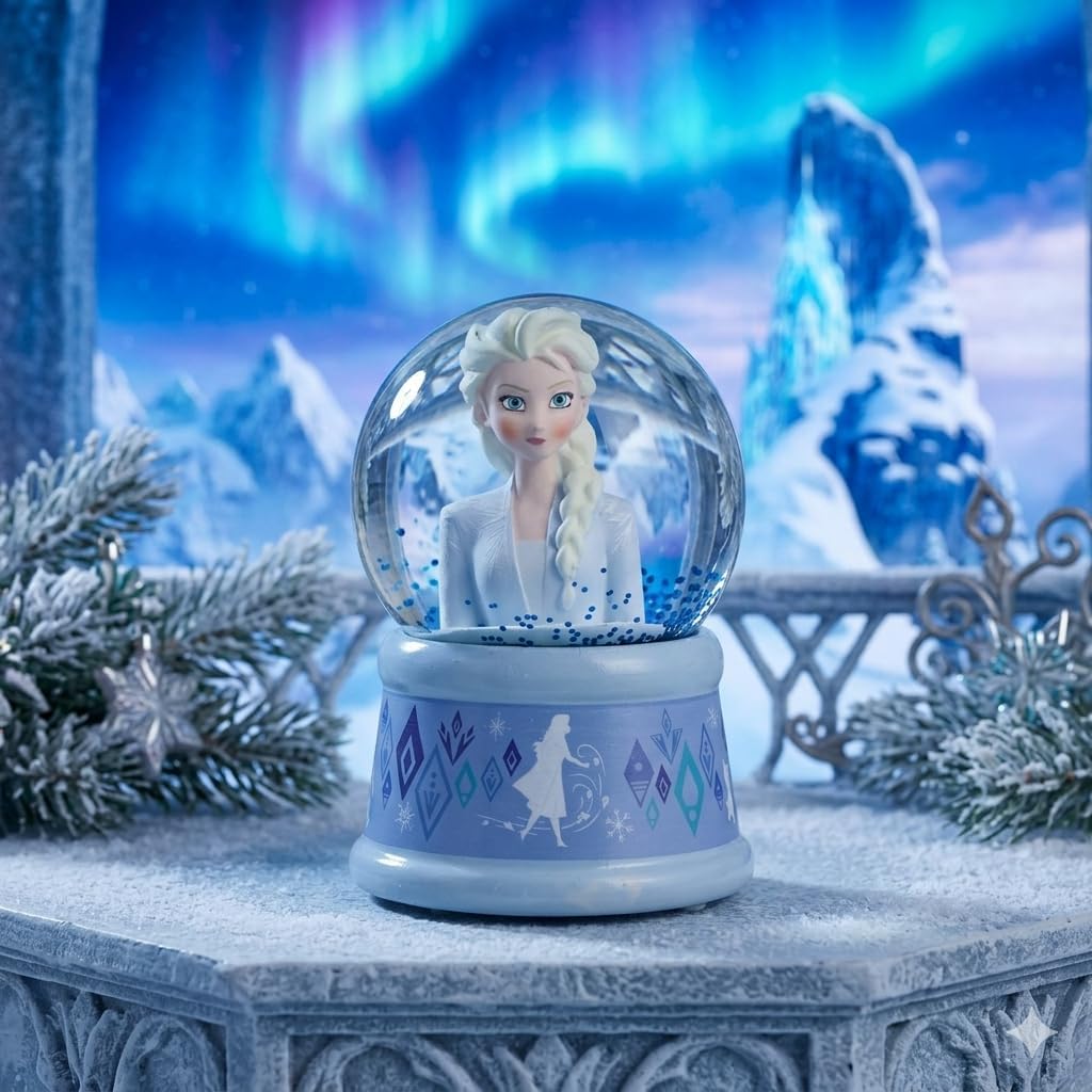 Glass Snow Globe 9.5cm Glitter Water Dome with Gift Box