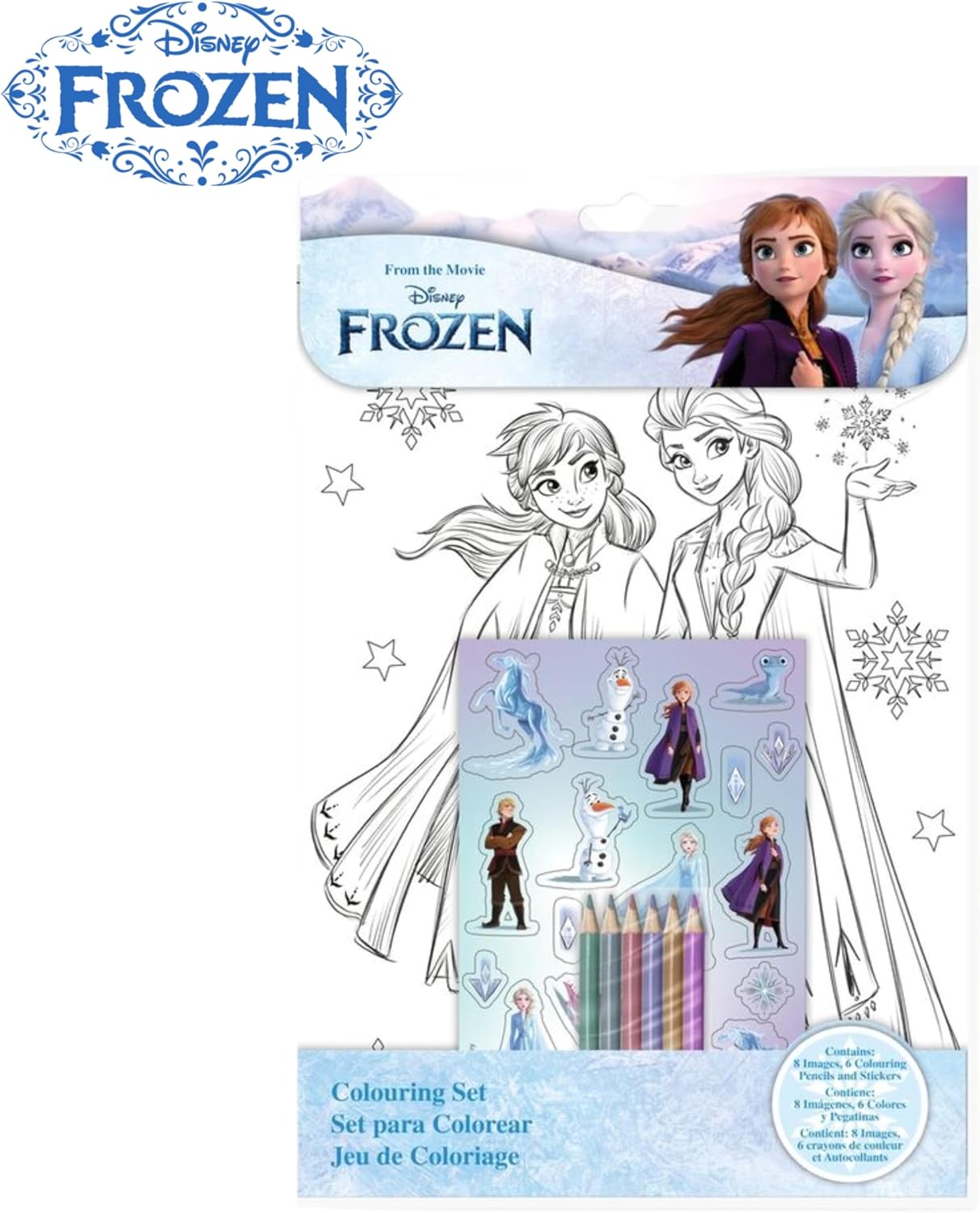 Kids Colouring Activity Set with Pencils - Assorted