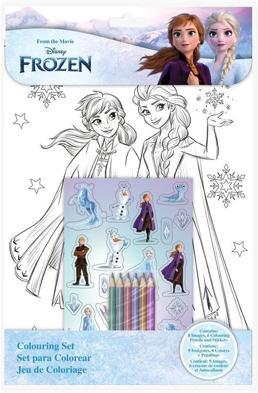Kids Colouring Activity Set with Pencils - Assorted