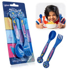 Kids 2 Piece Cutlery Set BPA-Free Plastic Spoon & Fork