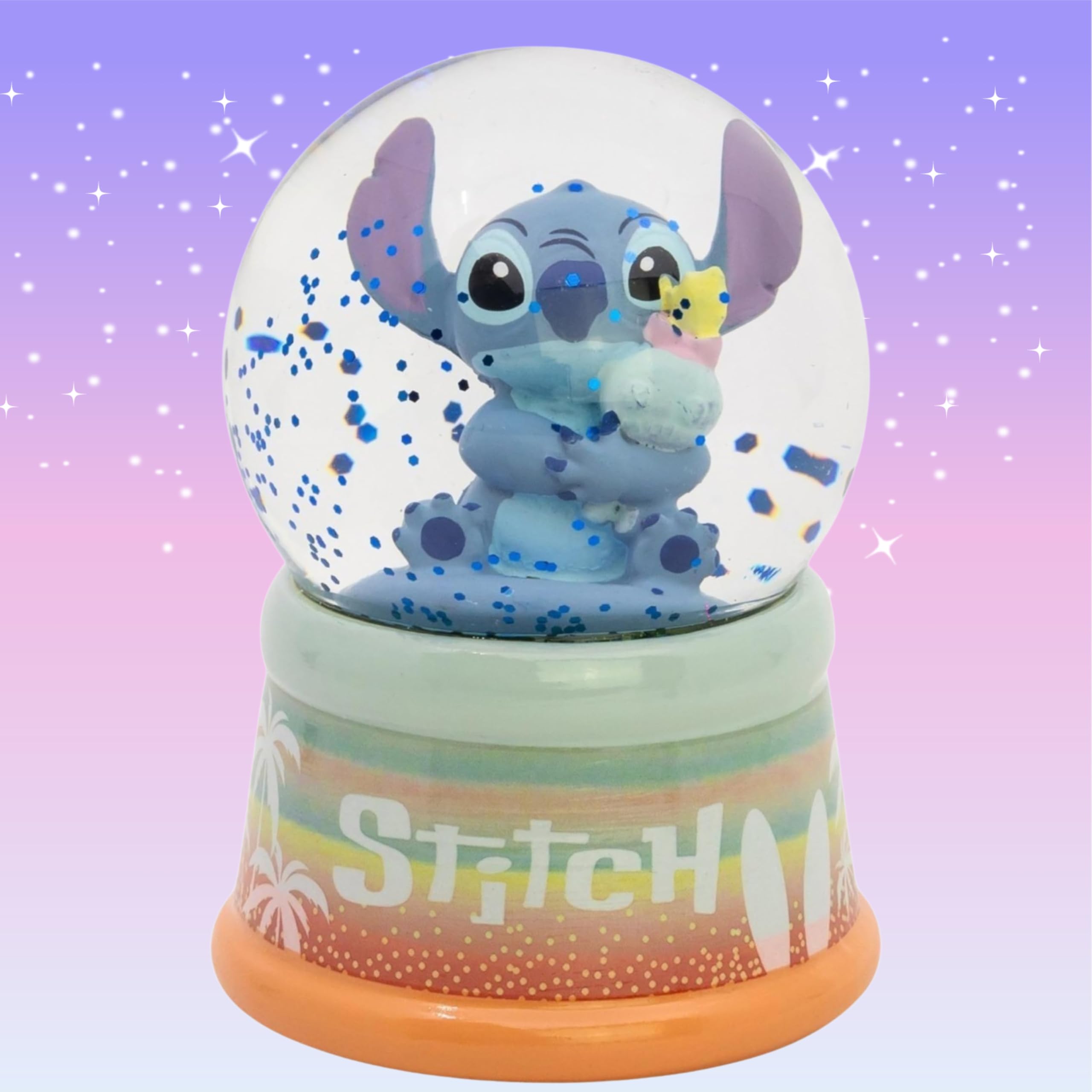 Glass Snow Globe 9.5cm Glitter Water Dome with Gift Box
