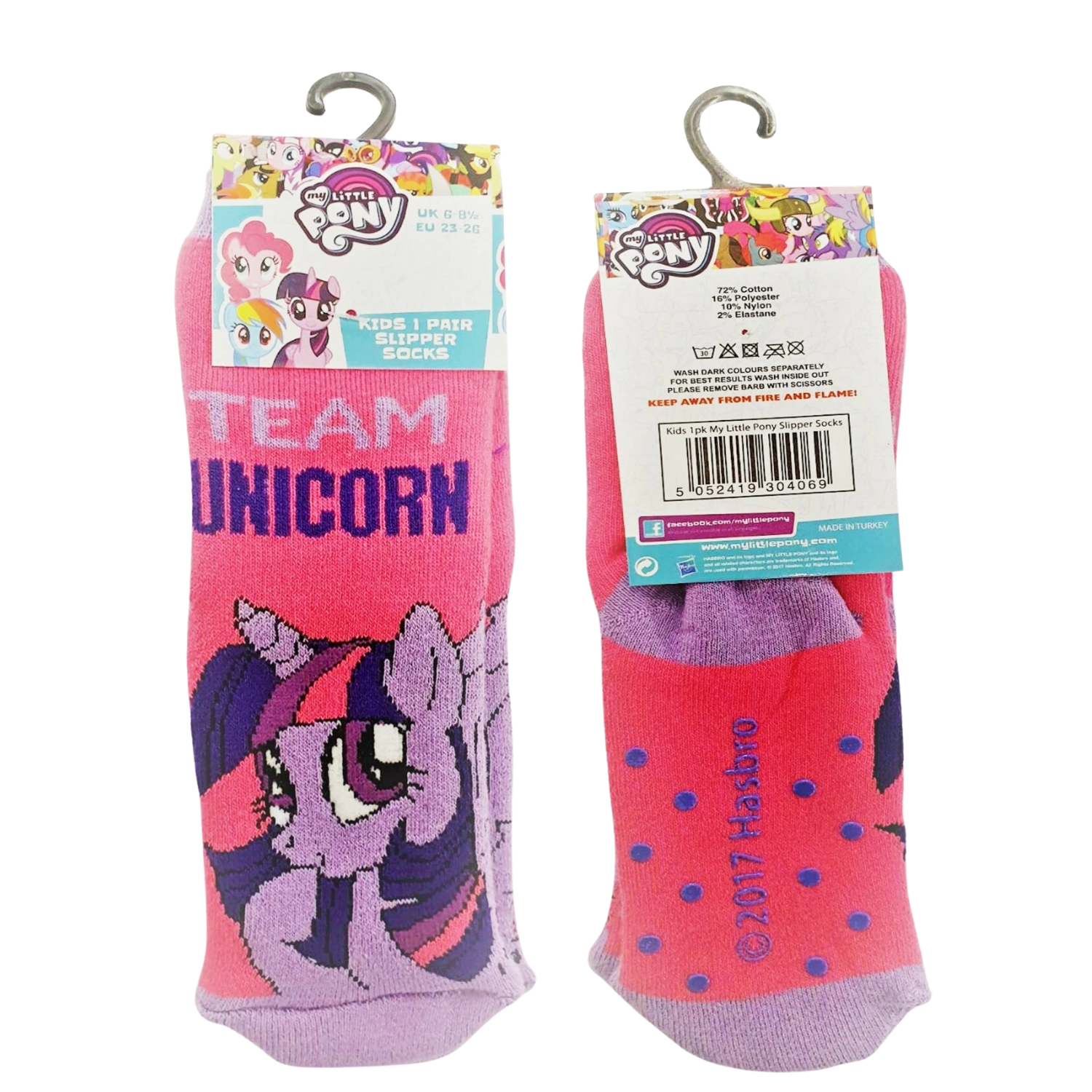 My Little Pony Pink Girls Socks UK 6-8.5