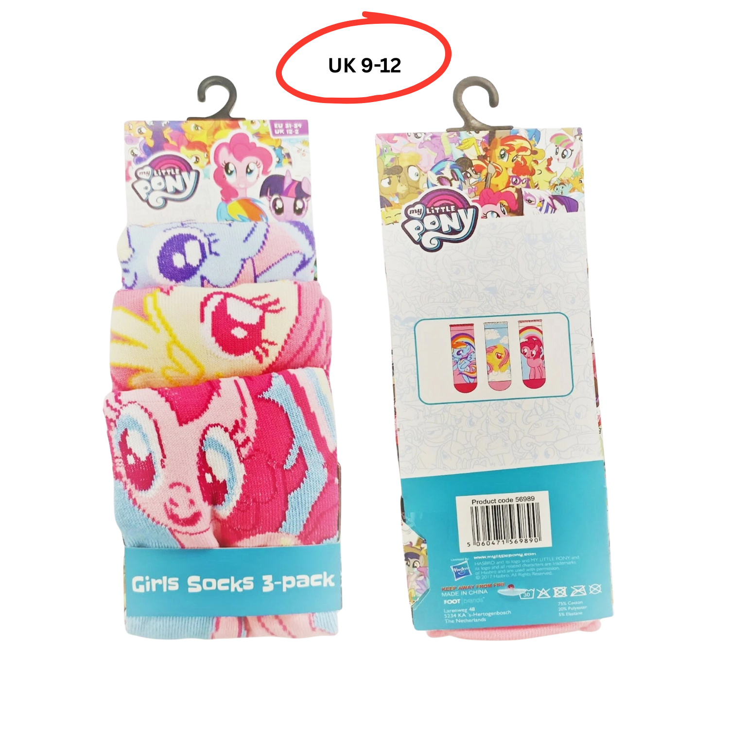 My Little Pony Ankle Socks 3 Pack