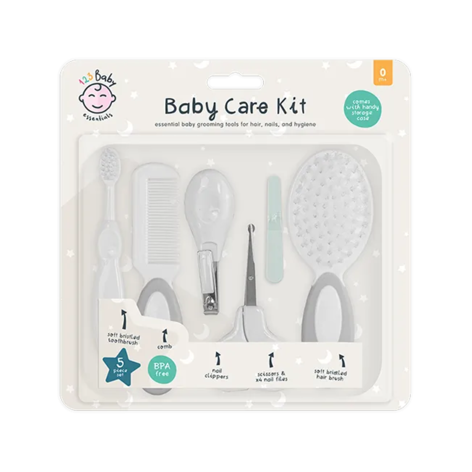 Baby Care Kit with Storage Case 5Pcs