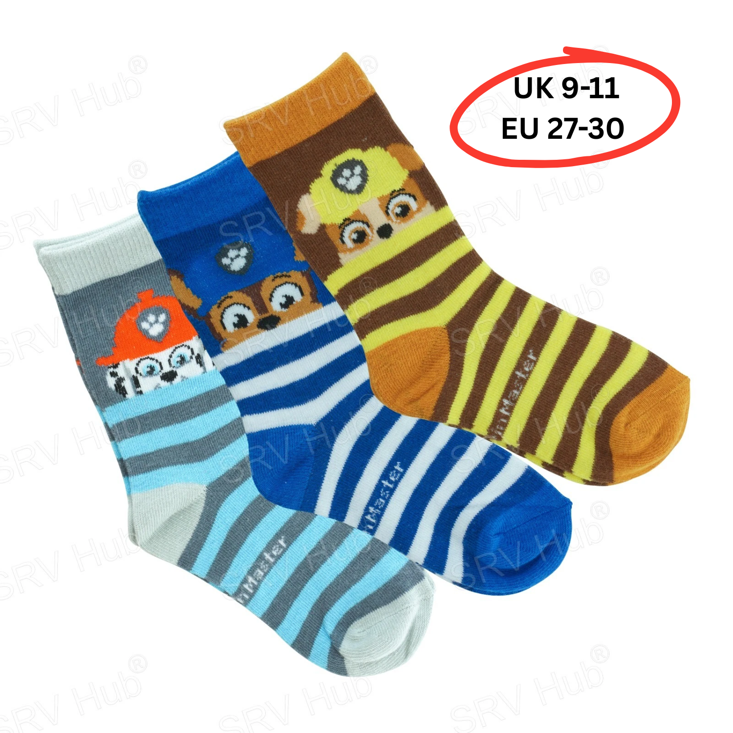 3 Pairs Paw Patrol Cotton Socks