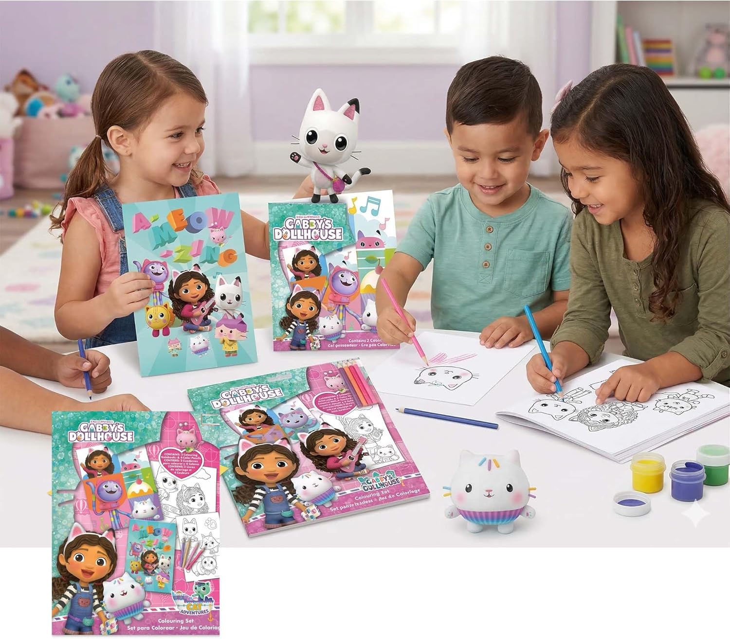 Kids Colouring Activity Set with Pencils - Assorted