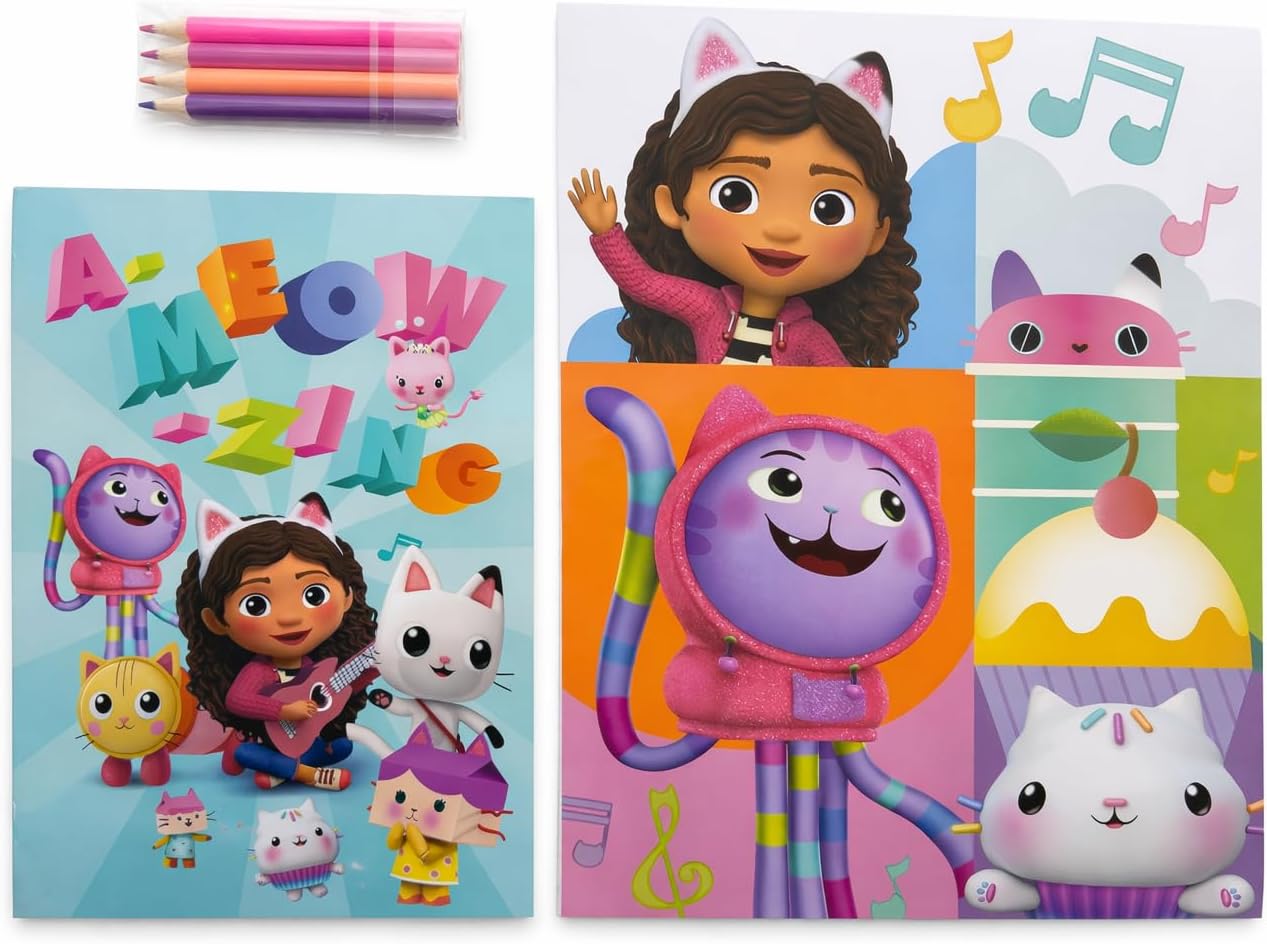 Kids Colouring Activity Set with Pencils - Assorted