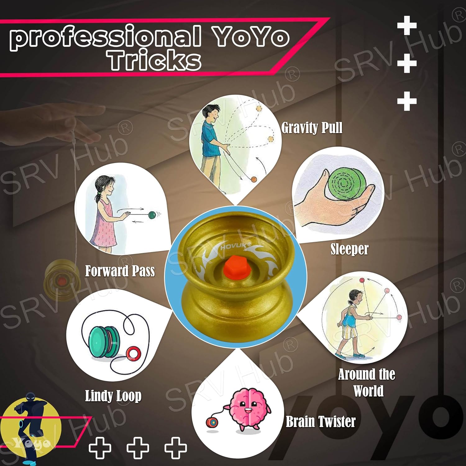 5cm Metal Responsive YoYos for Beginners – Assorted