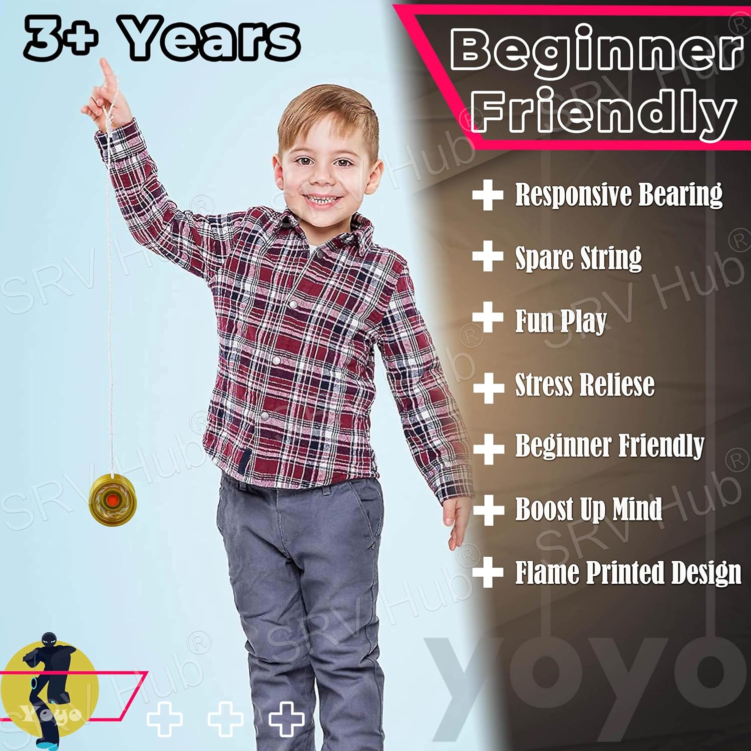 5cm Metal Responsive YoYos for Beginners – Assorted