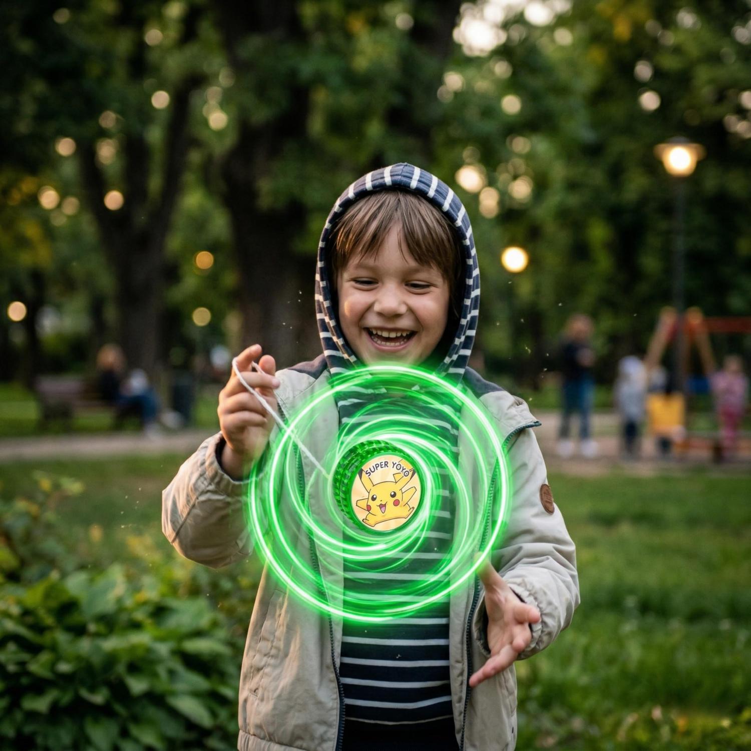 5.5cm Pokemon LED Light-Up YoYo Toys for Kids – Assorted