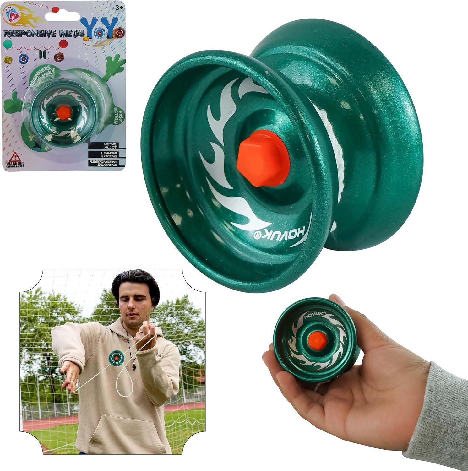5cm Metal Responsive YoYos for Beginners – Assorted