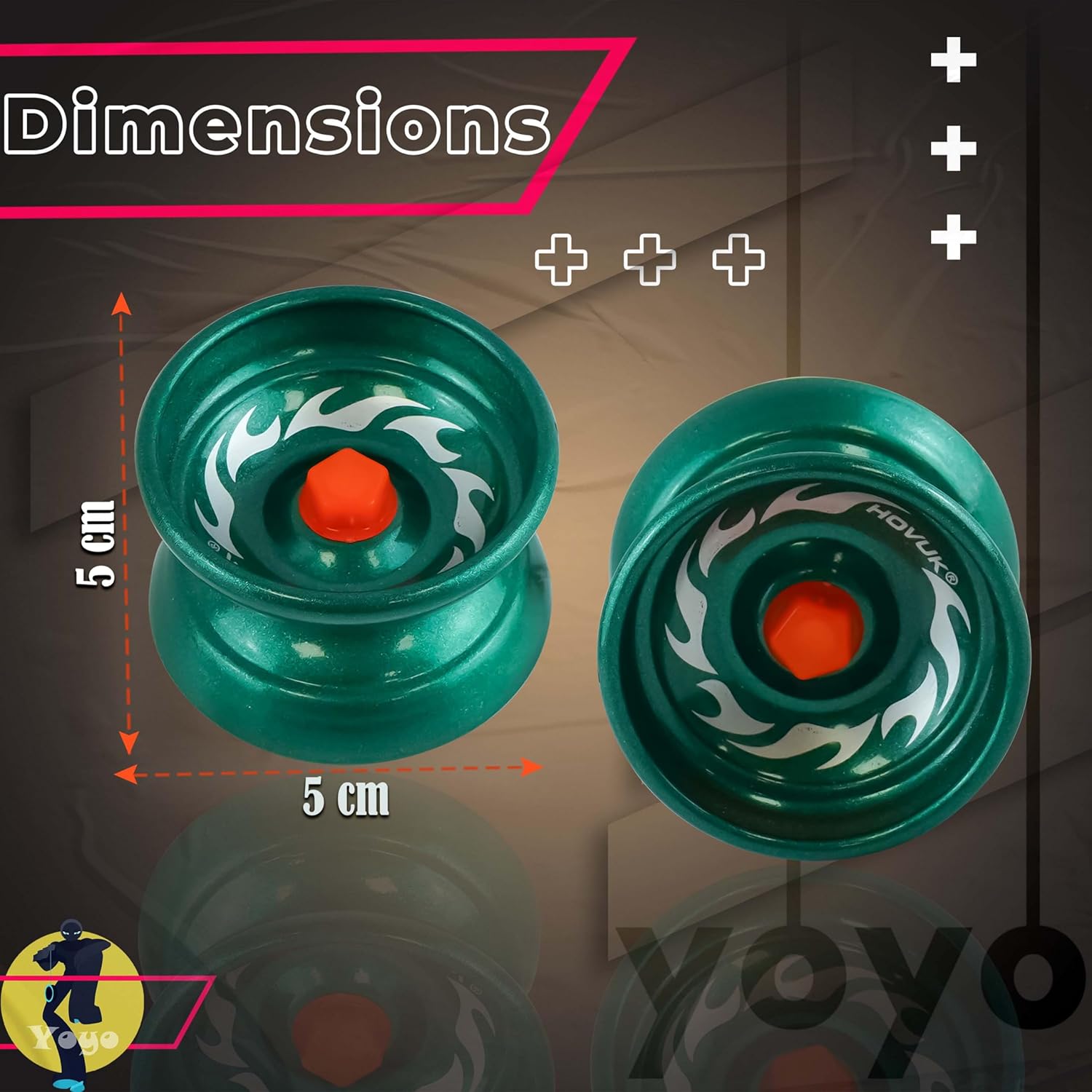 5cm Metal Responsive YoYos for Beginners – Assorted