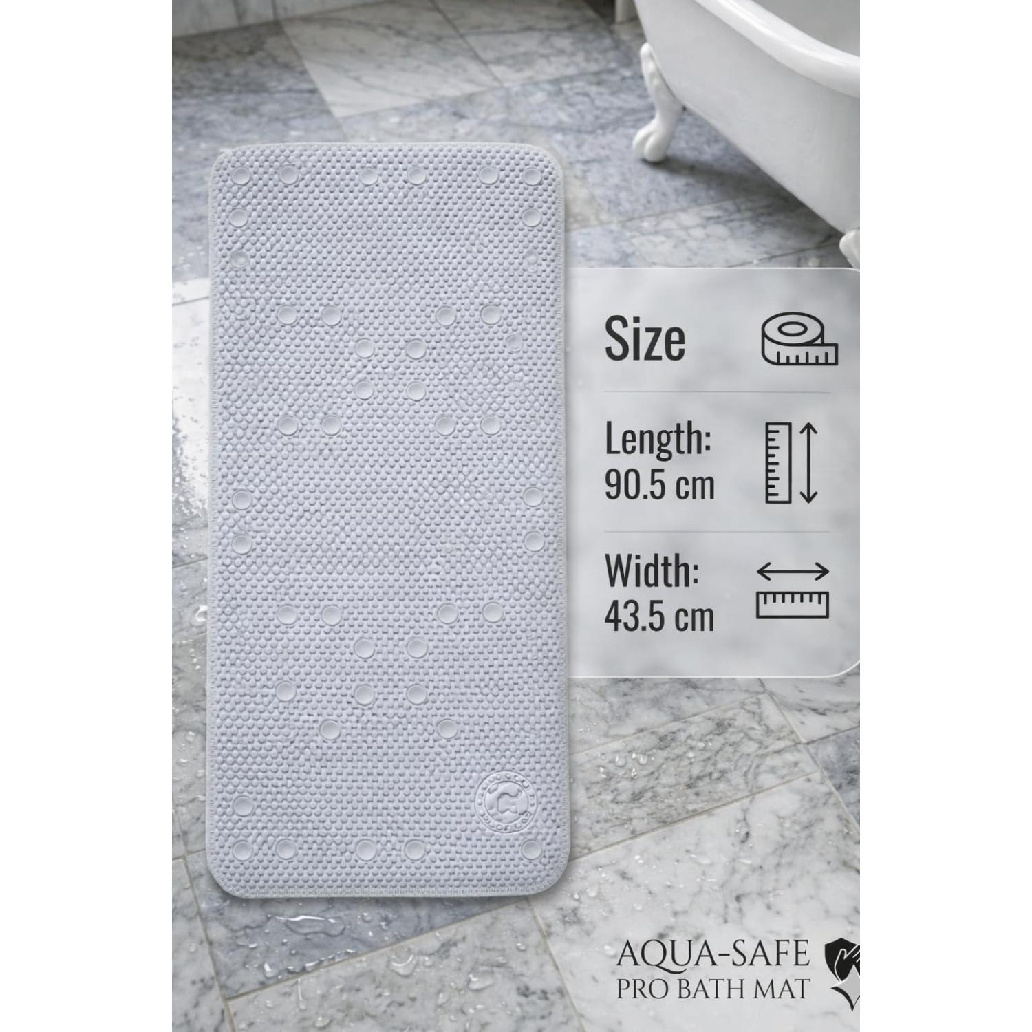 Non Slip Bath Mat with Suction Cups Drain Holes