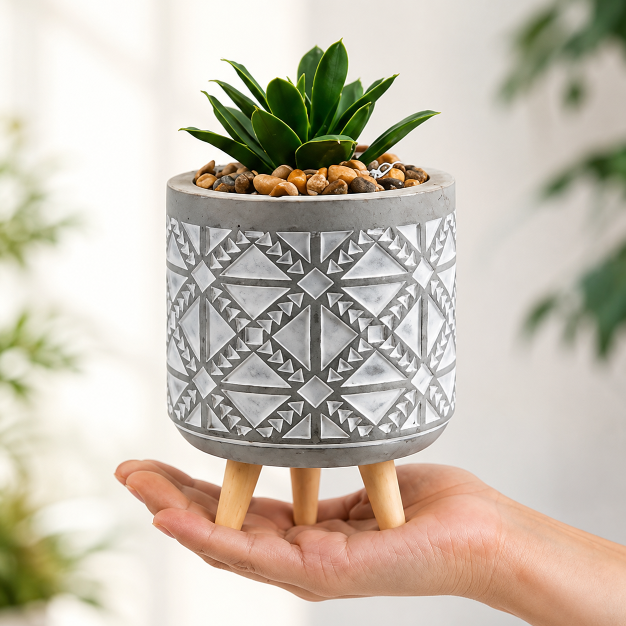14cm Succulent Flower Pot with Legs
