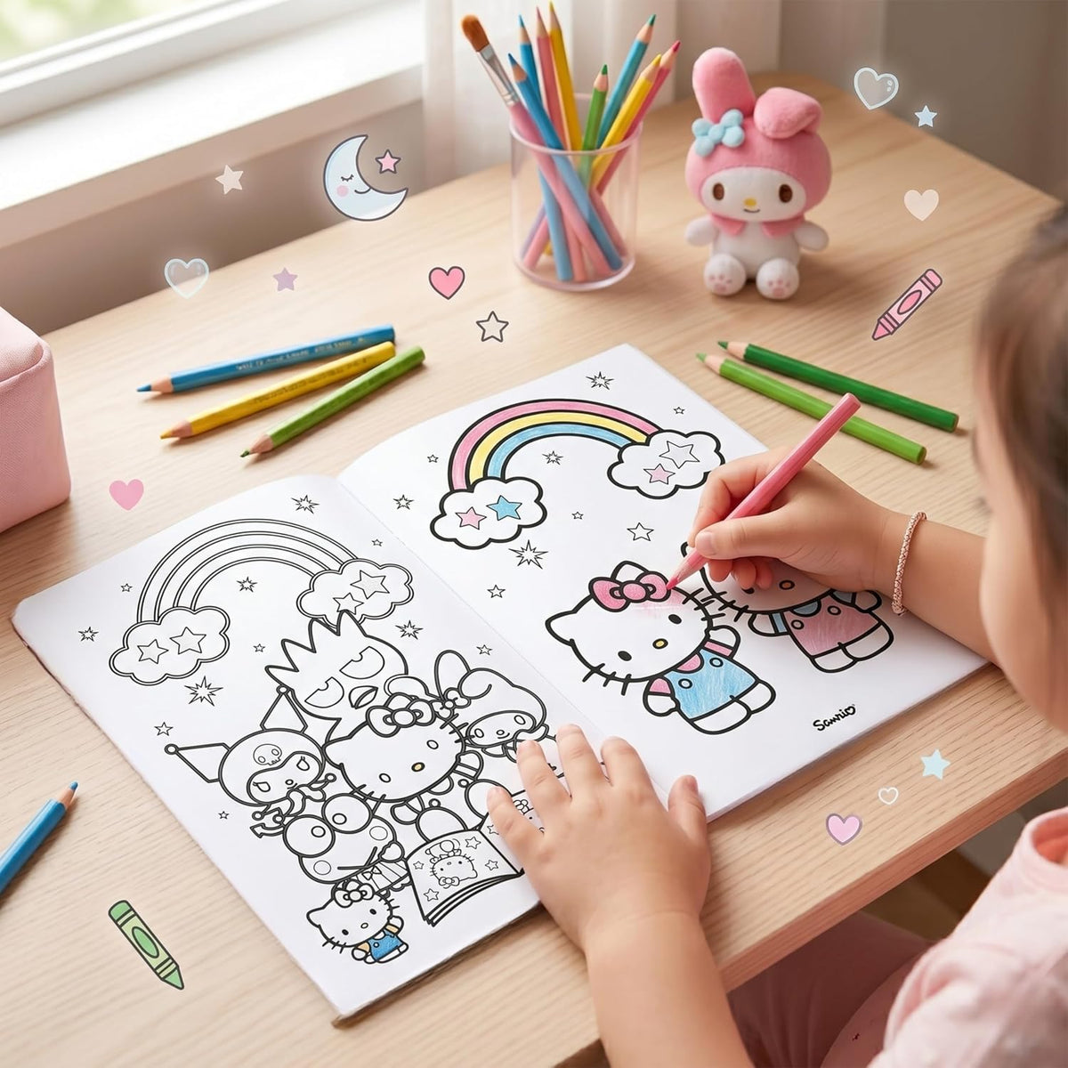 Hello Kitty Kids Licensed Colouring Activity Set with Pencils – view 5
