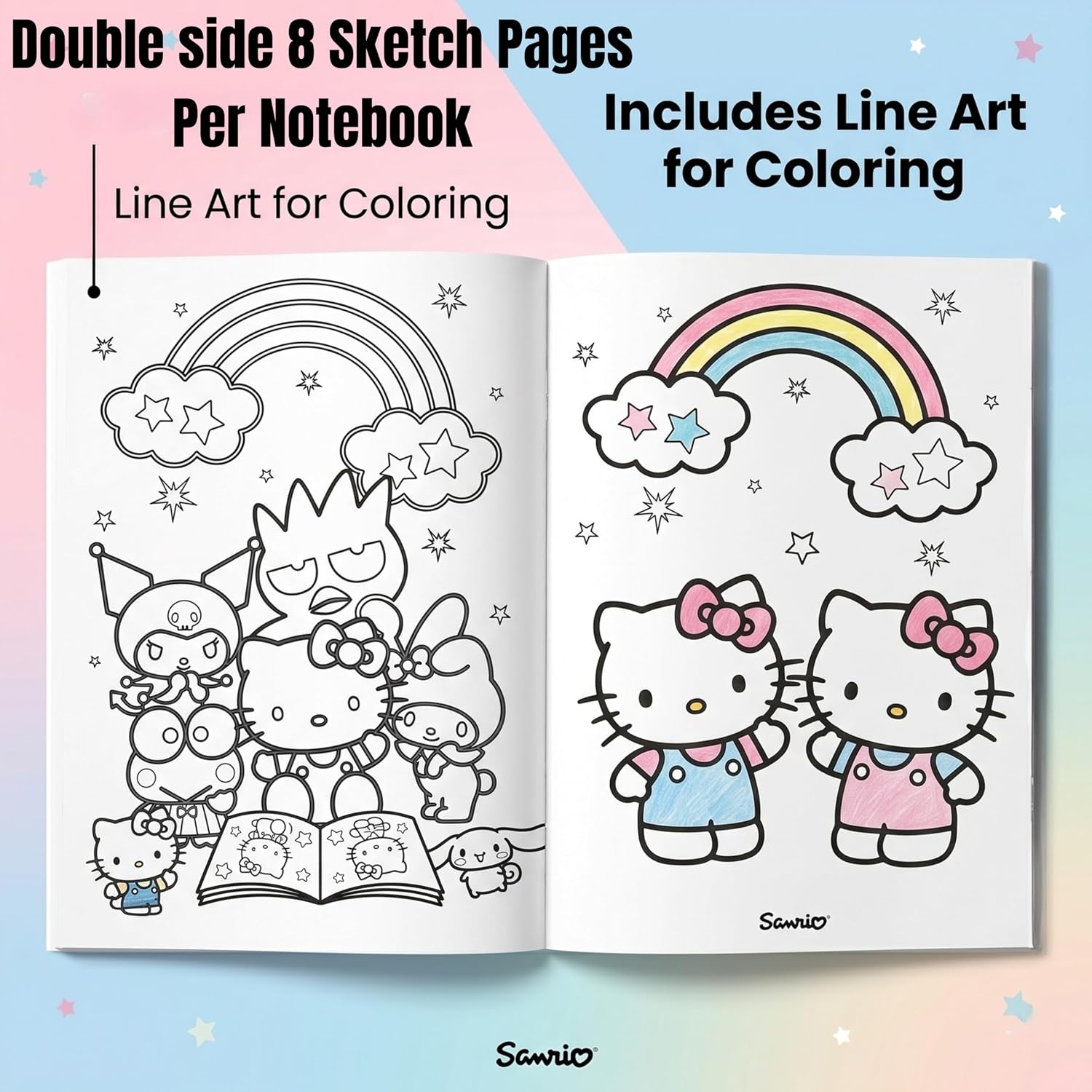 Kids Colouring Activity Set with Pencils - Assorted