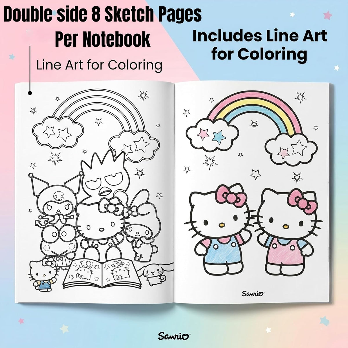 Hello Kitty Kids Licensed Colouring Activity Set with Pencils – view 4