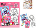 Hello Kitty Kids Licensed Colouring Activity Set with Pencils