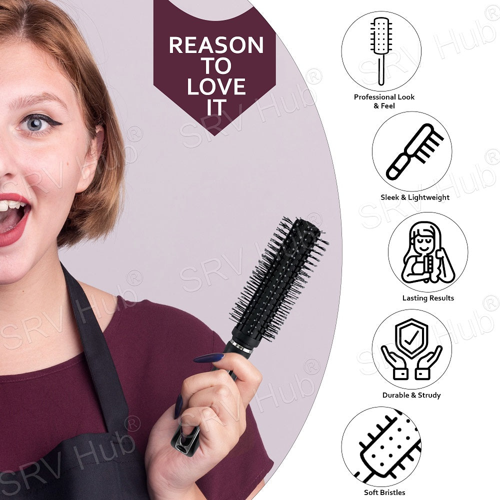 Professional Radial Round Hair Brush Epoxy Tips