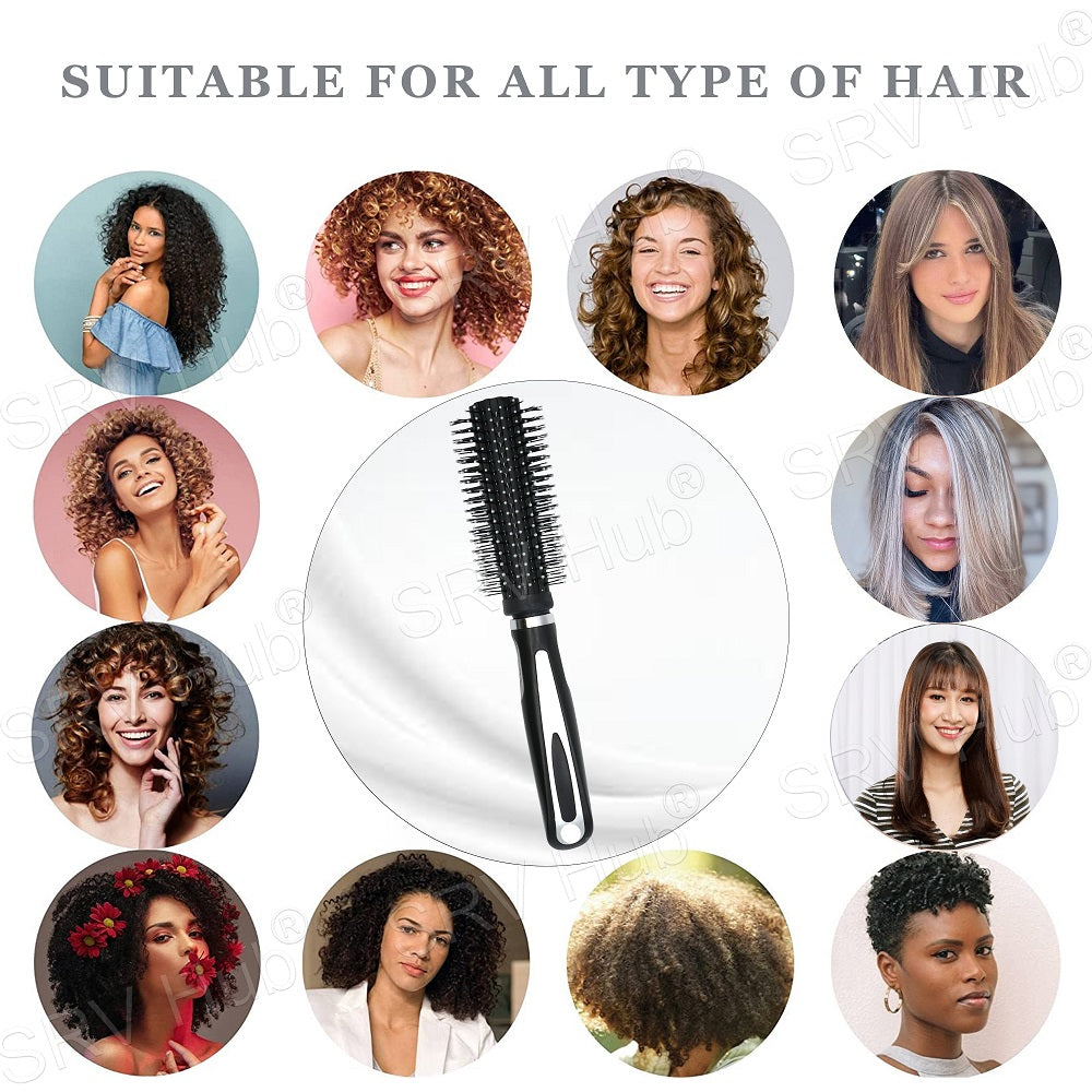 Professional Radial Round Hair Brush Epoxy Tips