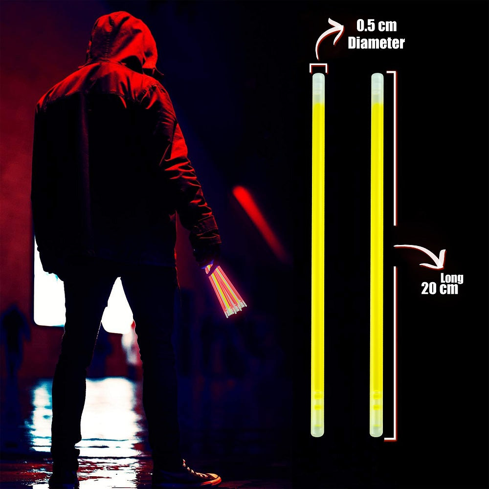 Colourful and Bright Glow Sticks- 15Pcs